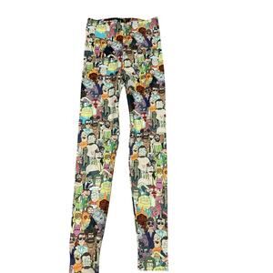 Black Milk Interdimensional Cable HWMF Leggings Rick and Morty Small BNWT